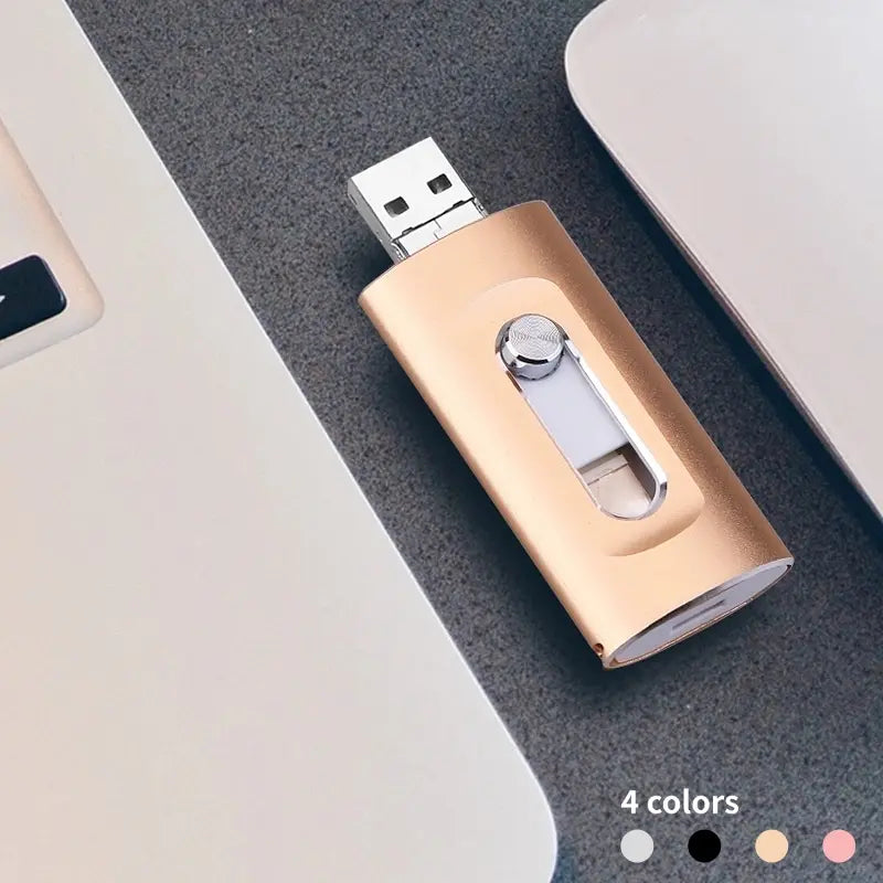 4-In-1 USB Flash Drive for Photo & Video Storage, 1Tb Capacity, Compatible with Android/Pc, No APP Needed, Ideal for Saving Memories