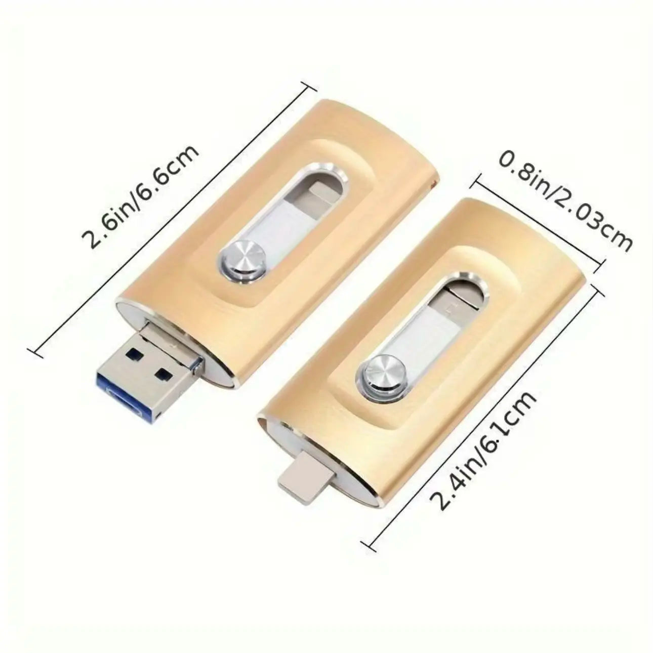 4-In-1 USB Flash Drive for Photo & Video Storage, 1Tb Capacity, Compatible with Android/Pc, No APP Needed, Ideal for Saving Memories