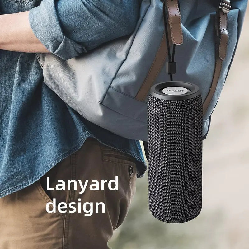 ZEALOT S51 Portable Wireless Speaker, Waterproof & Dustproof Wireless Speaker, Rechargeable Speakers Suitable for Indoor & Outdoor Use