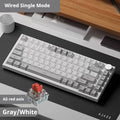 AJAZZ AK820 Wired Mechanical Gaming Keyboard, 75% Layout 82-Key Hot-Swappable Design with Metal Volume Knob, Gasket Structure and 5-Layer Filled PBT Keycaps, Ergonomic Keyboard for Esports & Office Use #GLOBAL PICKS